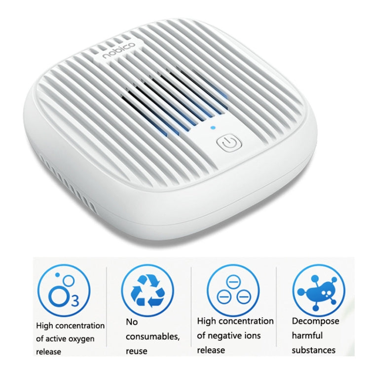 NOBICO Negative Ion Air Purifier Toilet Sterilization Eliminating Odor Formaldehyde Disinfection Machine, CN Plug(XD01)