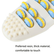 666 Household Stimulating And Kneading Foot Acupuncture Point Roller Type Foot Massager(White)