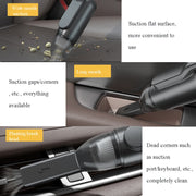 13000 Pa Car Vacuum Cleaner Wireless Handheld Mini Multi-Function UV Sterilization Vacuum Cleaner(Gentleman Black)