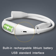 Student Eye Protection Reading LED Neck Hanging Light USB Rechargeable Outdoor Night Running Portable Light���Specification��� Stepless Dimming(White)