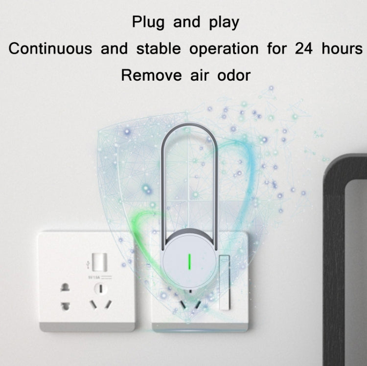 USB Plug-In Negative Ion Air Purifier Odor Deodorizer(Pink)