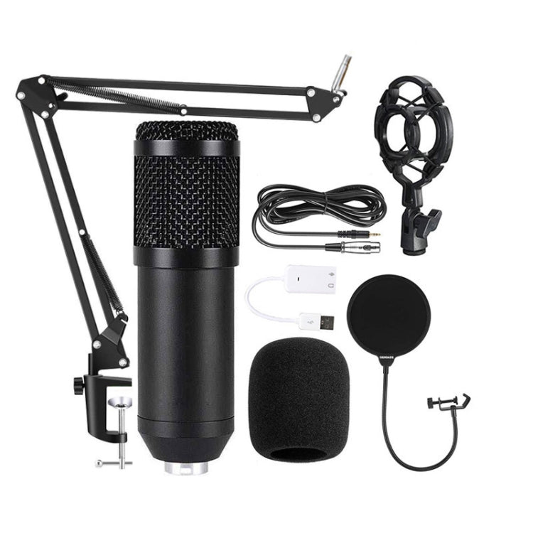 BM800 Condenser Microphone Set With USB Adapter(Black And Black Net) - free shipping - PMC Jewellery - Order now!