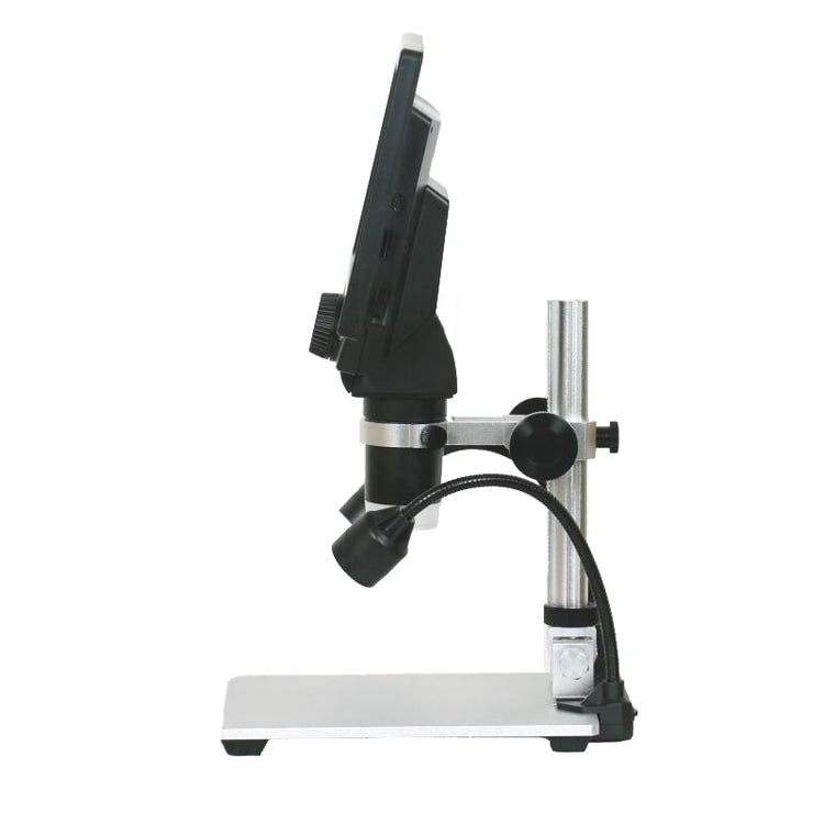 G1200D 7 Inch LCD Screen 1200X Portable Electronic Digital Desktop Stand Microscope(AU Plug With Battery)