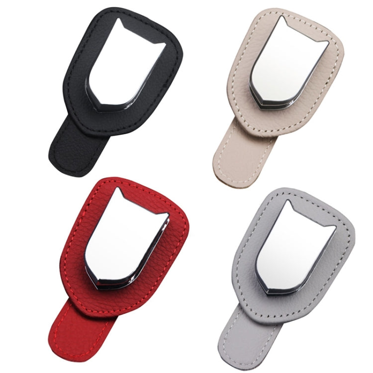 529 Car Sun Visor Glasses Clip Sunglasses Holder(Beige) - Sunglasses & Glasses Clips by PMC TechLife | Online Shopping South Africa | PMC TechLife | Buy Now Pay Later Mobicred