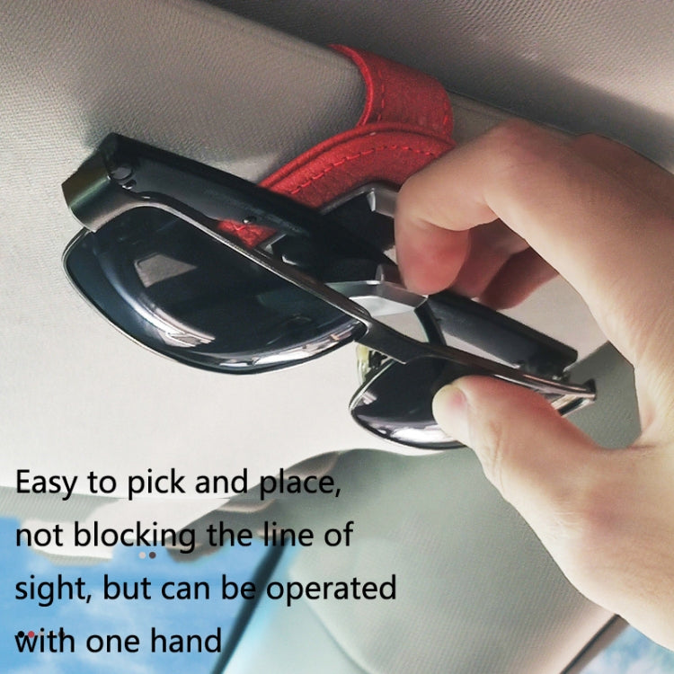 529 Car Sun Visor Glasses Clip Sunglasses Holder(Black)