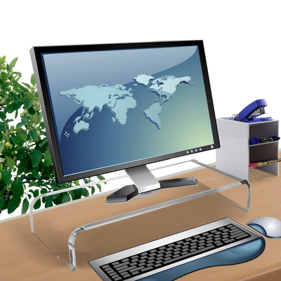 SYC0043 2 PCS Computer Monitor Desktop Increased Acrylic Base