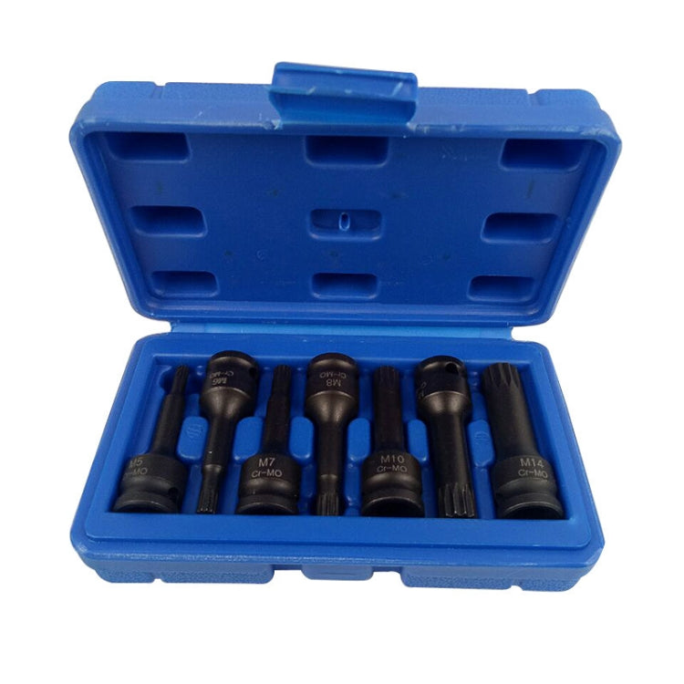 7 PCS / Set 3/8 Inch Pneumatic Pressure Batch Socket Set Tool, Specification: 7092 M Type - Hand Tool Sets by PMC TechLife | Online Shopping South Africa | PMC TechLife | Buy Now Pay Later Mobicred