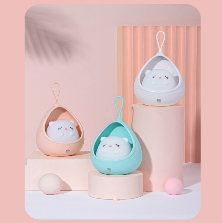 TL15 Cartoon Body Sensing Bedside Cabinet USB Charging Night Light(Pink Cat)