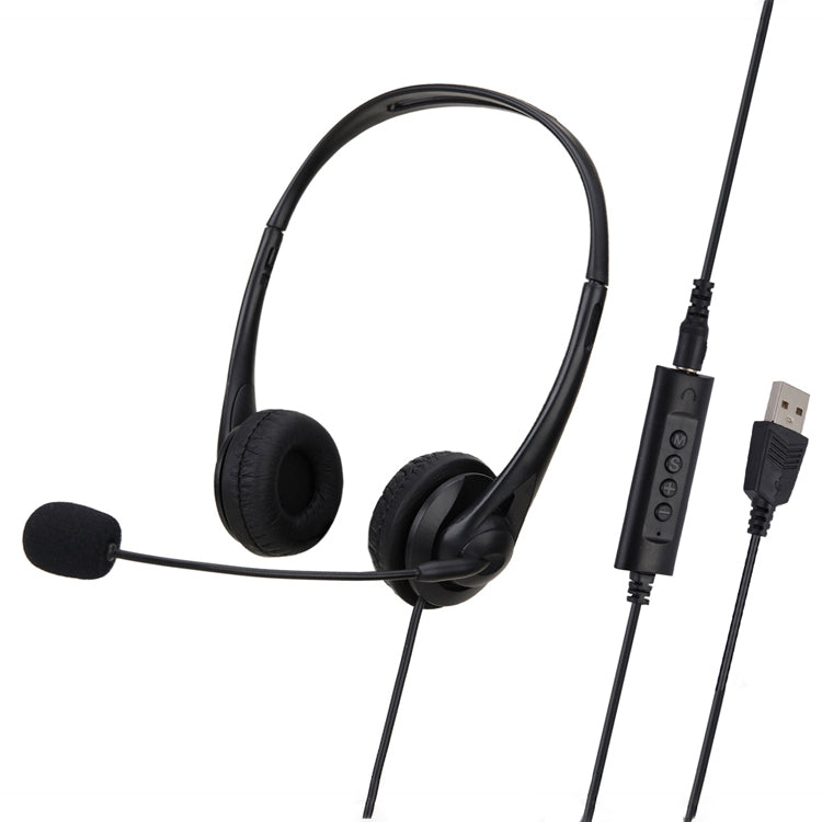 SOYTO SY490 Teaching Office Network Class Student Education Computer Headset, Style: Double Ear Black Separation USB - free shipping - PMC Jewellery - Order now!