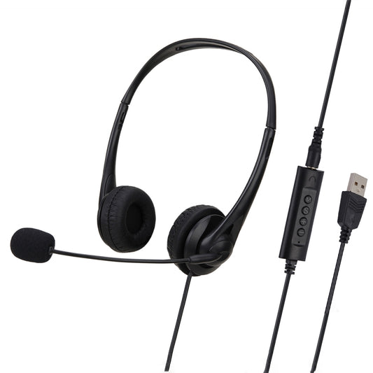 SOYTO SY490 Teaching Office Network Class Student Education Computer Headset, Style: Double Ear Black Separation USB - free shipping - PMC Jewellery - Order now!