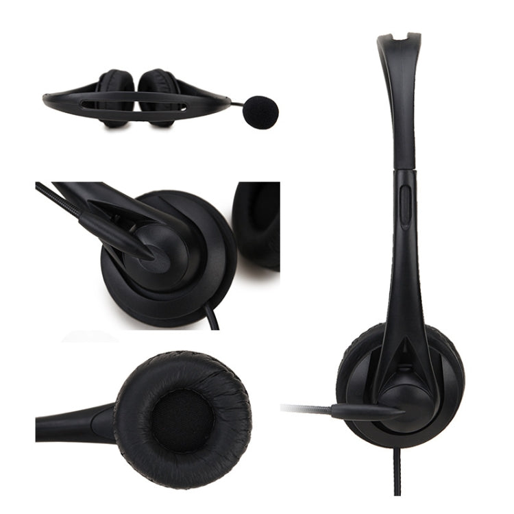 SOYTO SY490 Teaching Office Network Class Student Education Computer Headset, Style: Double Ear Black Separation USB - free shipping - PMC TechLife - Order now!