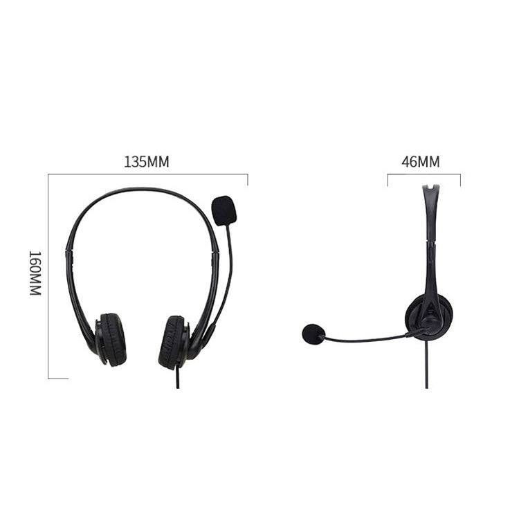SOYTO SY490 Teaching Office Network Class Student Education Computer Headset, Style: Double Ear Black Separation USB - free shipping - PMC Jewellery - Order now!