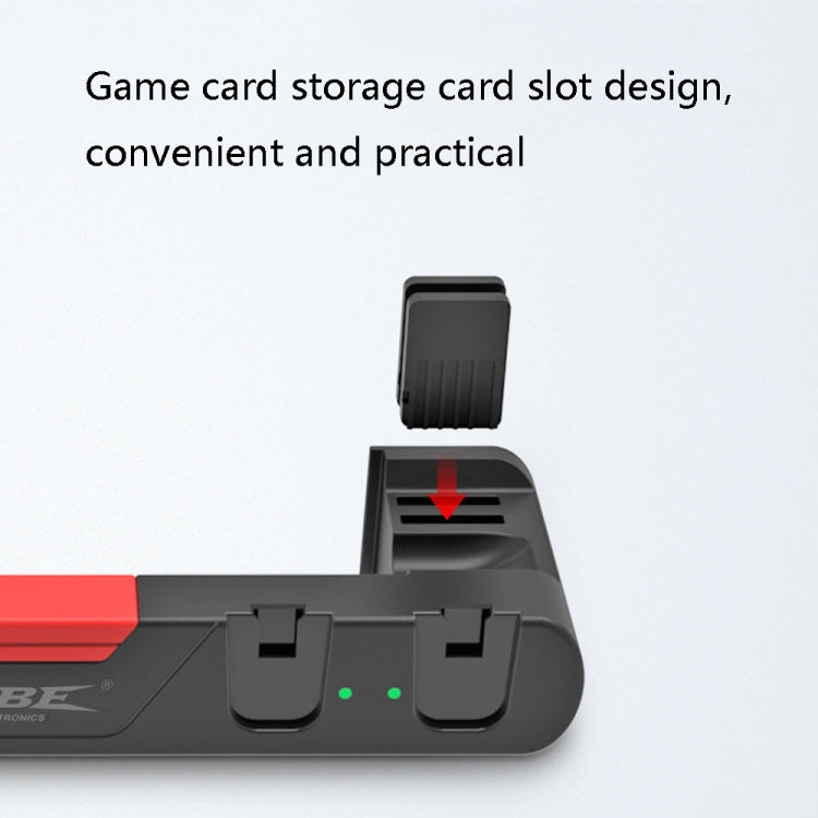 DOBE TNS-0122 4 In 1 Gamepad Charging Dock For Switch OLED(Red Black) - free shipping - PMC Jewellery - Order now!