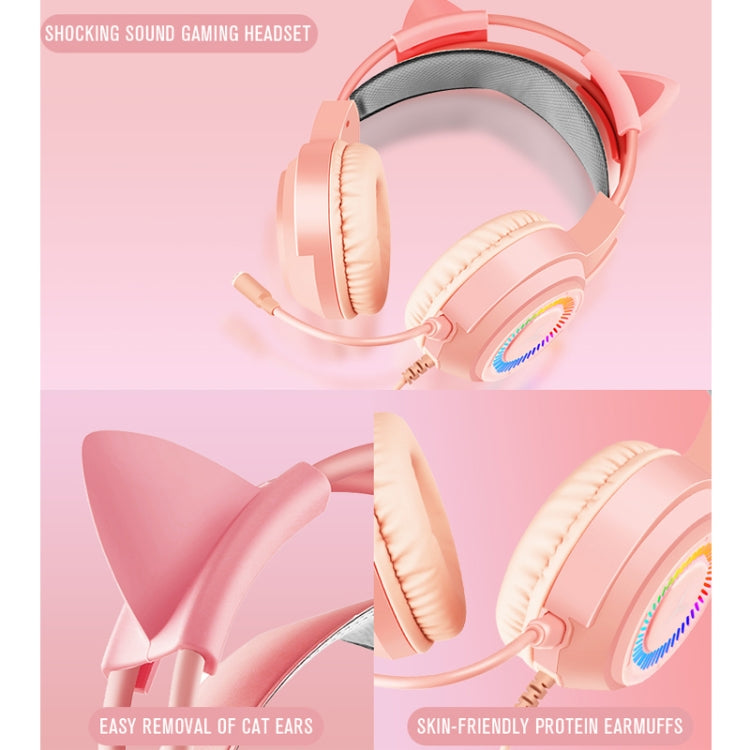 Shipadoo LD-122 4 in 1 Girly Glowing Keyboard + Mouse + Earphone + Mouse Pad Set(Pink Punk) - free shipping - PMC Jewellery - Order now!