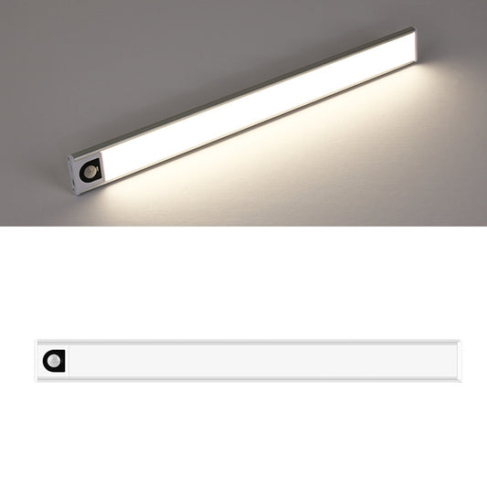 Intelligent Automatic Human Body Induction Wireless LED Lamp 40cm(Silver + Neutral Light) - Sensor LED Lights by PMC Jewellery | Online Shopping South Africa | PMC Jewellery | Buy Now Pay Later Mobicred