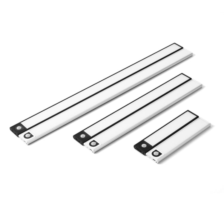 Intelligent Automatic Human Body Induction Wireless LED Lamp 60cm(Silver + White Light)