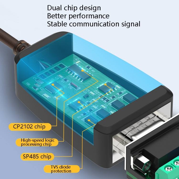 DTECH DT-5019 USB to RS485 / RS422 Conversion Cable, FT232 Chip, Length: 0.5m - RS485 / RS232 Series by DTECH | Online Shopping South Africa | PMC Jewellery | Buy Now Pay Later Mobicred