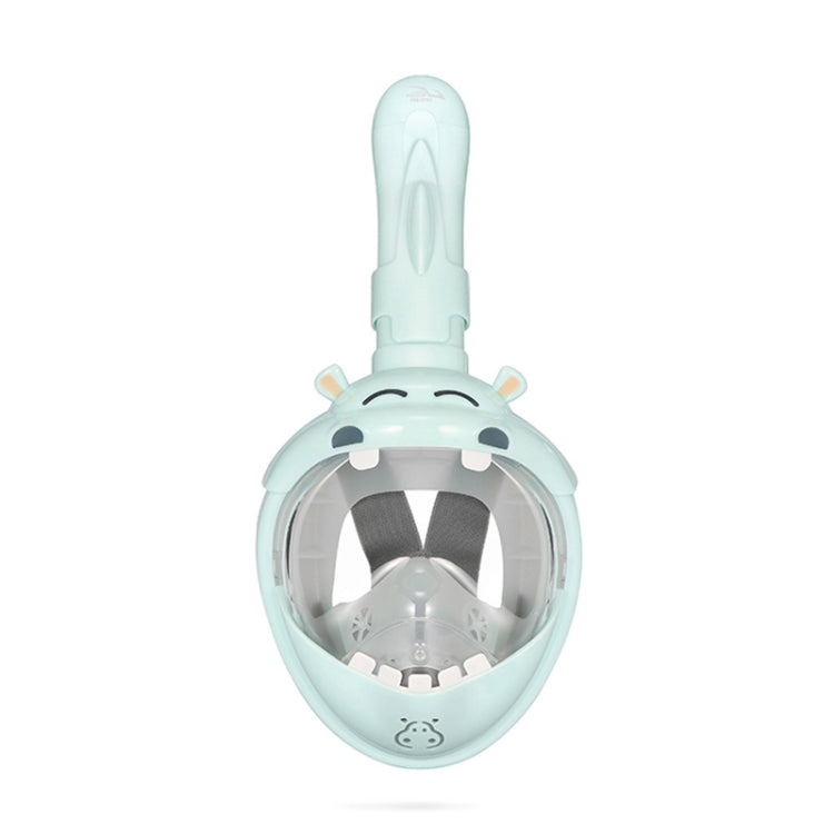 Cartoon Kids Full Dry Diving Mask Swimming Anti-Fog Snorkeling Mask, Size: XS(Hippo) - Diving Mask by PMC TechLife | Online Shopping South Africa | PMC TechLife | Buy Now Pay Later Mobicred