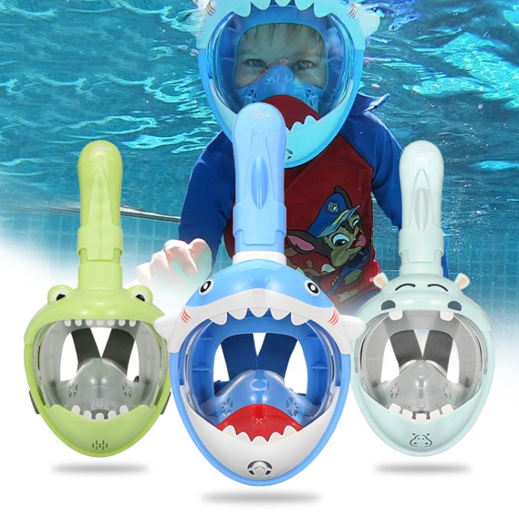 Cartoon Kids Full Dry Diving Mask Swimming Anti-Fog Snorkeling Mask, Size: XS(Shark Pink) - Diving Mask by PMC TechLife | Online Shopping South Africa | PMC TechLife | Buy Now Pay Later Mobicred