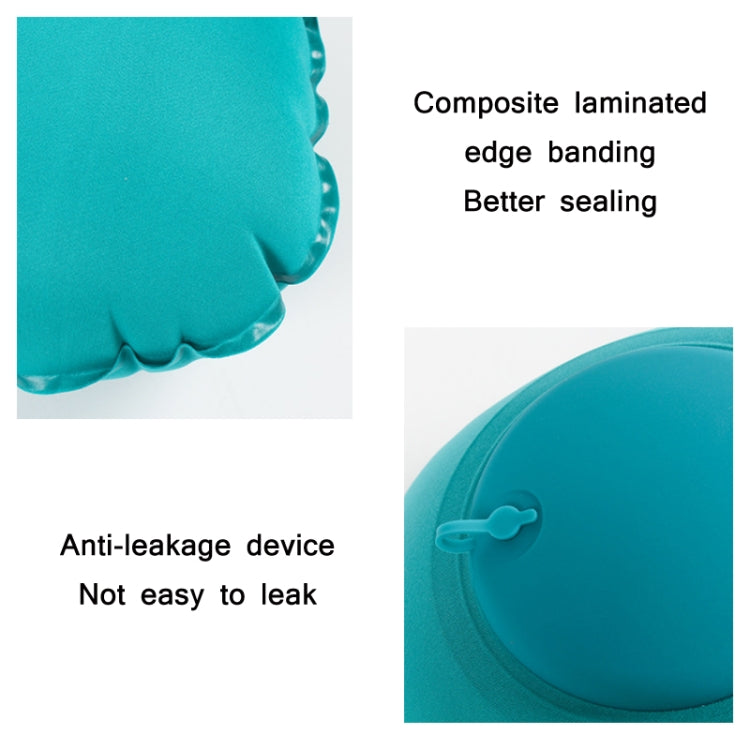 Travel Inflatable Press U-Shaped Neck Guard Pillow, Colour: Milk Silk U018-2���Gray���