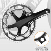 WEST BIKING 2-Piece 53t-39t Road Bike Aluminum Alloy Gear(Red)
