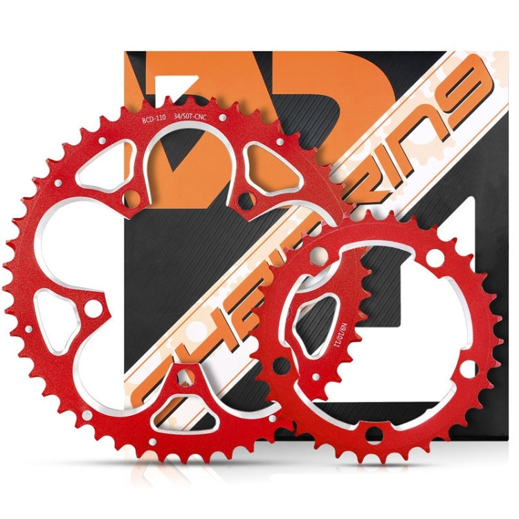 WEST BIKING 34T-50T Road Bike Racing Folding Chainwheel(Red) - free shipping - PMc TechLife - Order now!