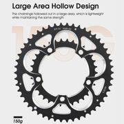 WEST BIKING 34T-50T Road Bike Racing Folding Chainwheel(Black)
