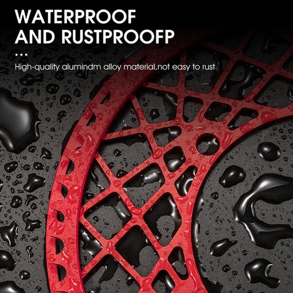 WEST BIKING Folding Bicycle Aluminum Alloy Water-resistant Crankset, Colour: 58T ���Red���