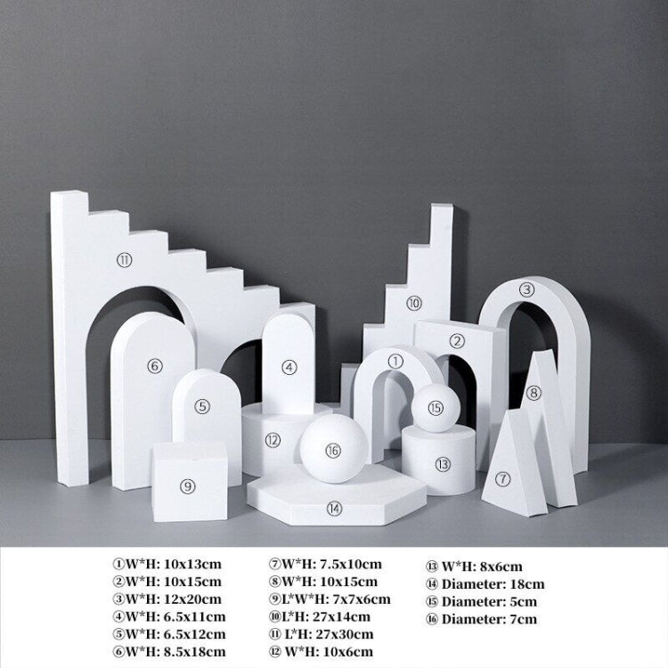 16 In 1 Photography Geometry Foam Cube Photo Studio Props(White) - Geometric Props by PMC TechLife | Online Shopping South Africa | PMC TechLife | Buy Now Pay Later Mobicred