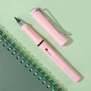 5 PCS No Ink No Need To Sharpen Drawing Sketch Pen Not Easy To Break Erasable HB Writing Pencil(Makaron Pink)