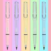 5 PCS No Ink No Need To Sharpen Drawing Sketch Pen Not Easy To Break Erasable HB Writing Pencil(Makaron Pink)