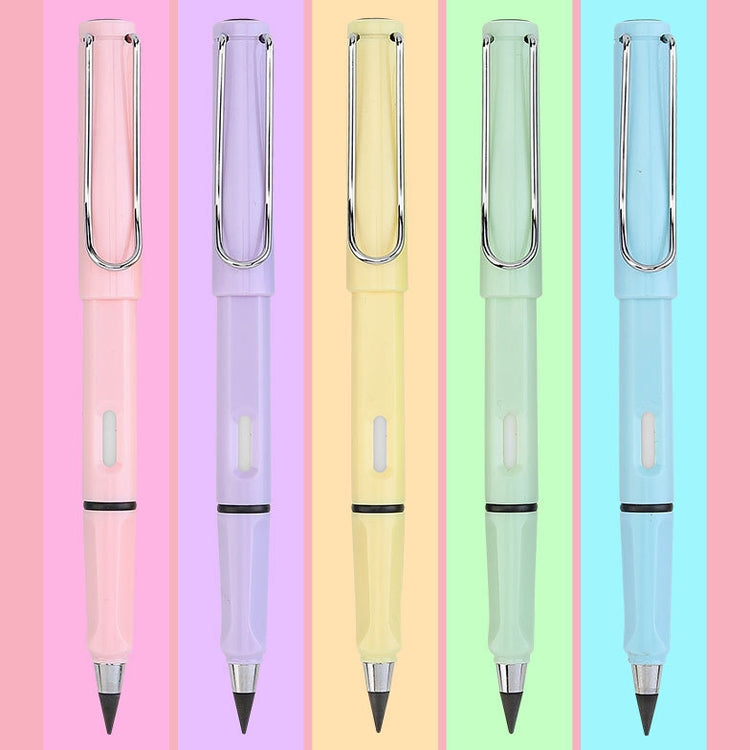 5 PCS No Ink No Need To Sharpen Drawing Sketch Pen Not Easy To Break Erasable HB Writing Pencil(Makaron Pink)