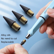 5 PCS No Ink No Need To Sharpen Drawing Sketch Pen Not Easy To Break Erasable HB Writing Pencil(Makaron Pink)