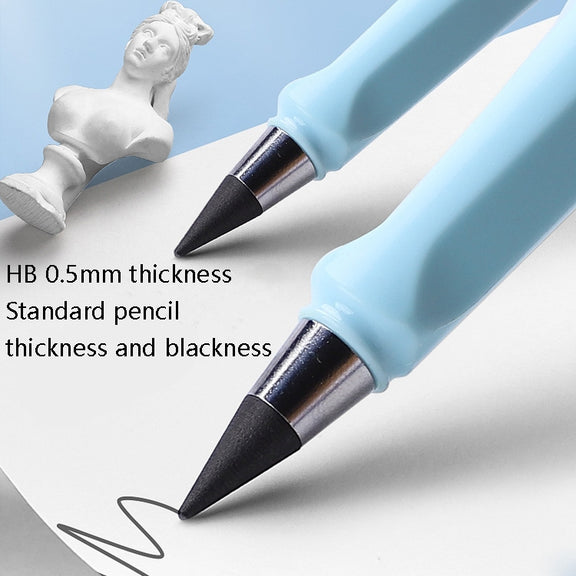 5 PCS No Ink No Need To Sharpen Drawing Sketch Pen Not Easy To Break Erasable HB Writing Pencil(Makaron Pink)
