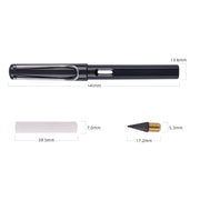 5 PCS No Ink No Need To Sharpen Drawing Sketch Pen Not Easy To Break Erasable HB Writing Pencil(Makaron Pink)