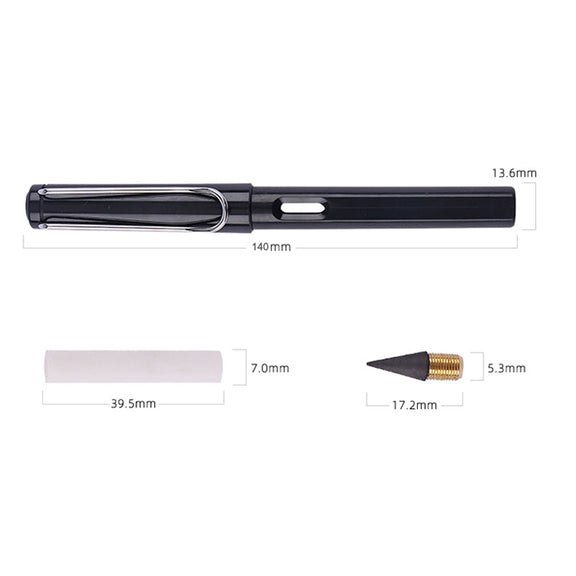 5 PCS No Ink No Need To Sharpen Drawing Sketch Pen Not Easy To Break Erasable HB Writing Pencil(Makaron Pink)