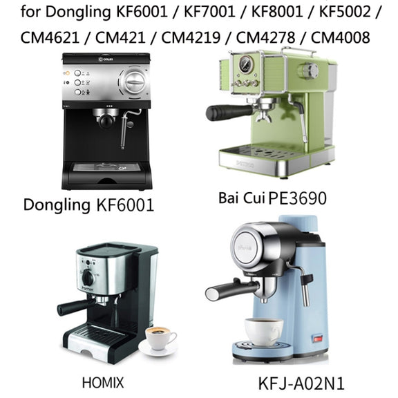 DL-1 Zinc Alloy Coffee Maker Bottomless Handle For Dongling, Style: Black Rosewood