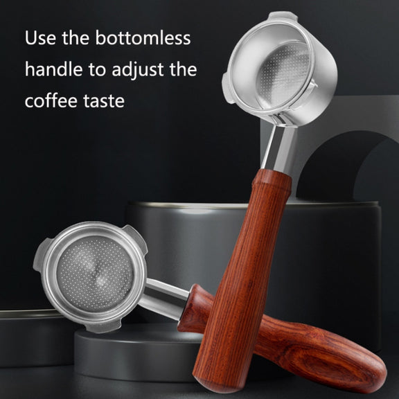DL-1 Zinc Alloy Coffee Maker Bottomless Handle For Dongling, Style: Black Rosewood
