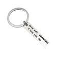 10 PCS C1010 Drive Safe Stainless Steel Tag Keychain 10x40mm(Grand Ma) - Key Rings by PMC TechLife | Online Shopping South Africa | PMC TechLife | Buy Now Pay Later Mobicred