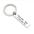 10 PCS C1010 Drive Safe Stainless Steel Tag Keychain 10x40mm(DAD) - Key Rings by PMC TechLife | Online Shopping South Africa | PMC TechLife | Buy Now Pay Later Mobicred