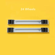 2 PCS Washing Machine Stand Movable Adjustable Refrigerator Base(White)