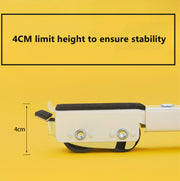 2 PCS Washing Machine Stand Movable Adjustable Refrigerator Base(White)