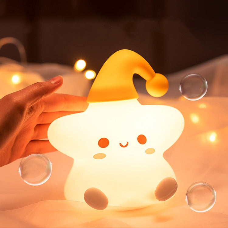 Silicone Star Colorful Bedside Night Light, Spec: Remote Control - Night Lights by PMc TechLife | Online Shopping South Africa | PMc TechLife | Buy Now Pay Later Mobicred
