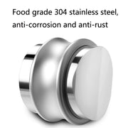 ENB-11 51mm Stainless Steel Coffee Cloth Powder Dispenser Coffee Machine Handle Universal, Colour: One Word Double Head Silver