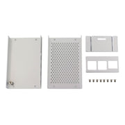 Aluminum Alloy Shell Grid Cooling Box For Raspberry Pi 3 Model B Pi 2/B + Silver