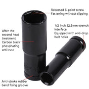 Inside And Outside Hexagon Wrench Auto Repair Wind Cannon Sleeve, Specification: 10 In 1 Extension Sleeve