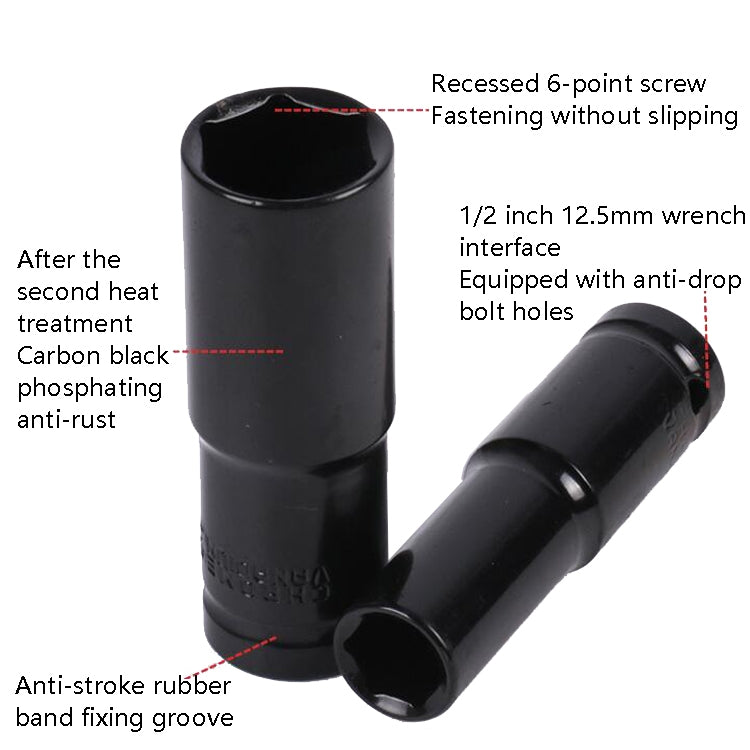 Inside And Outside Hexagon Wrench Auto Repair Wind Cannon Sleeve, Specification: 10 In 1 Extension Sleeve