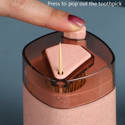 MS-263 Press Toothpick Box Kitchen Gadget(Nordic Pink)