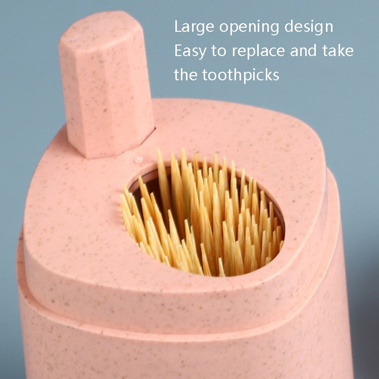 MS-263 Press Toothpick Box Kitchen Gadget(Wheat Green) - Toothpick Boxes by PMC TechLife | Online Shopping South Africa | PMC TechLife | Buy Now Pay Later Mobicred