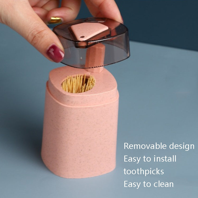 MS-263 Press Toothpick Box Kitchen Gadget(Nordic Pink)